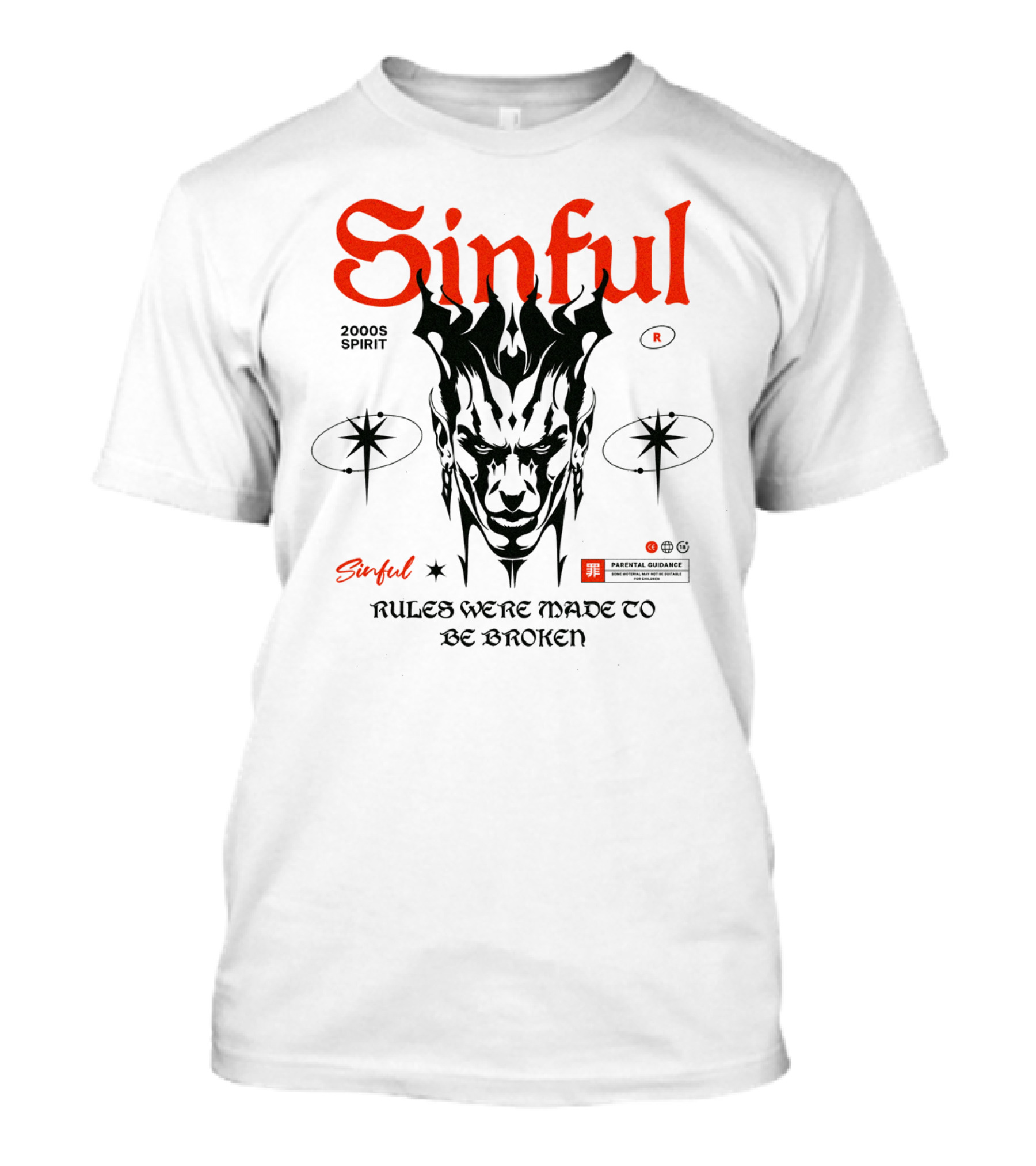 Sinful 2000s Spirit Rules Were Made To Be Broken Parental Guidance T-Shirt