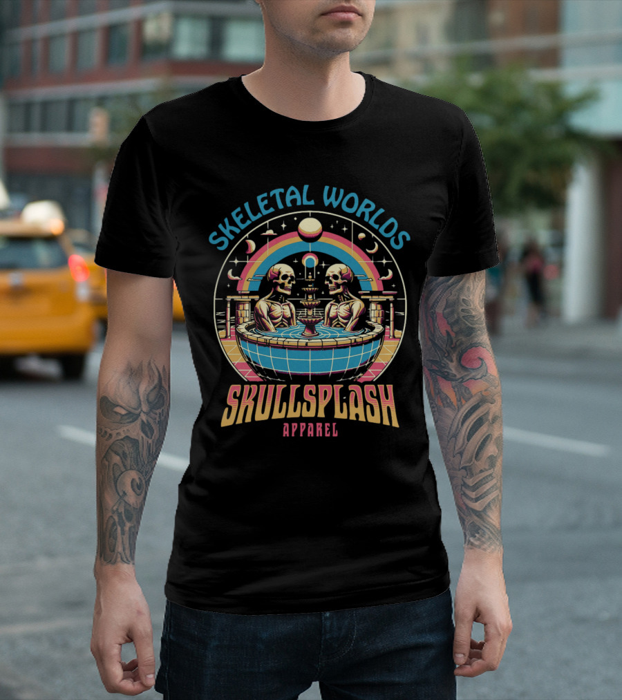 Skeletal Worlds SkullSplash T-Shirt