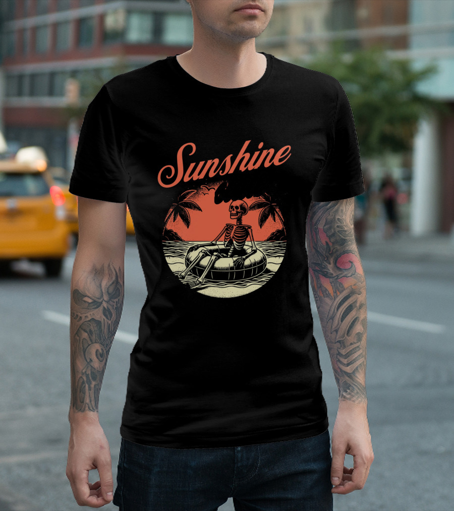Sunshine State Skeleton Vacation Beach Club T-Shirt