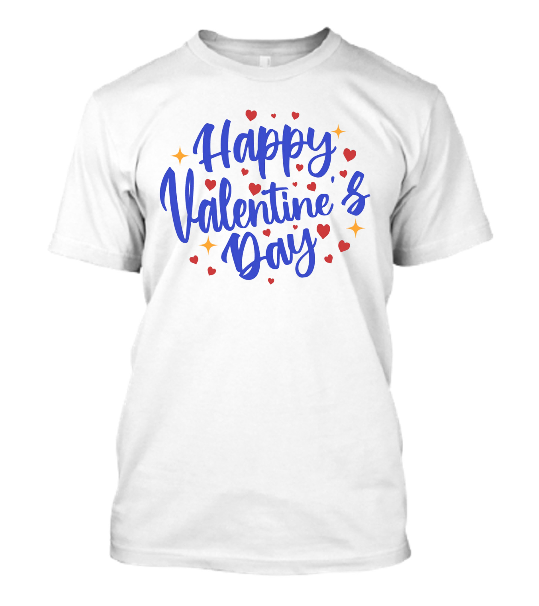 Happy Valentine's Day Heart Stars T-Shirt