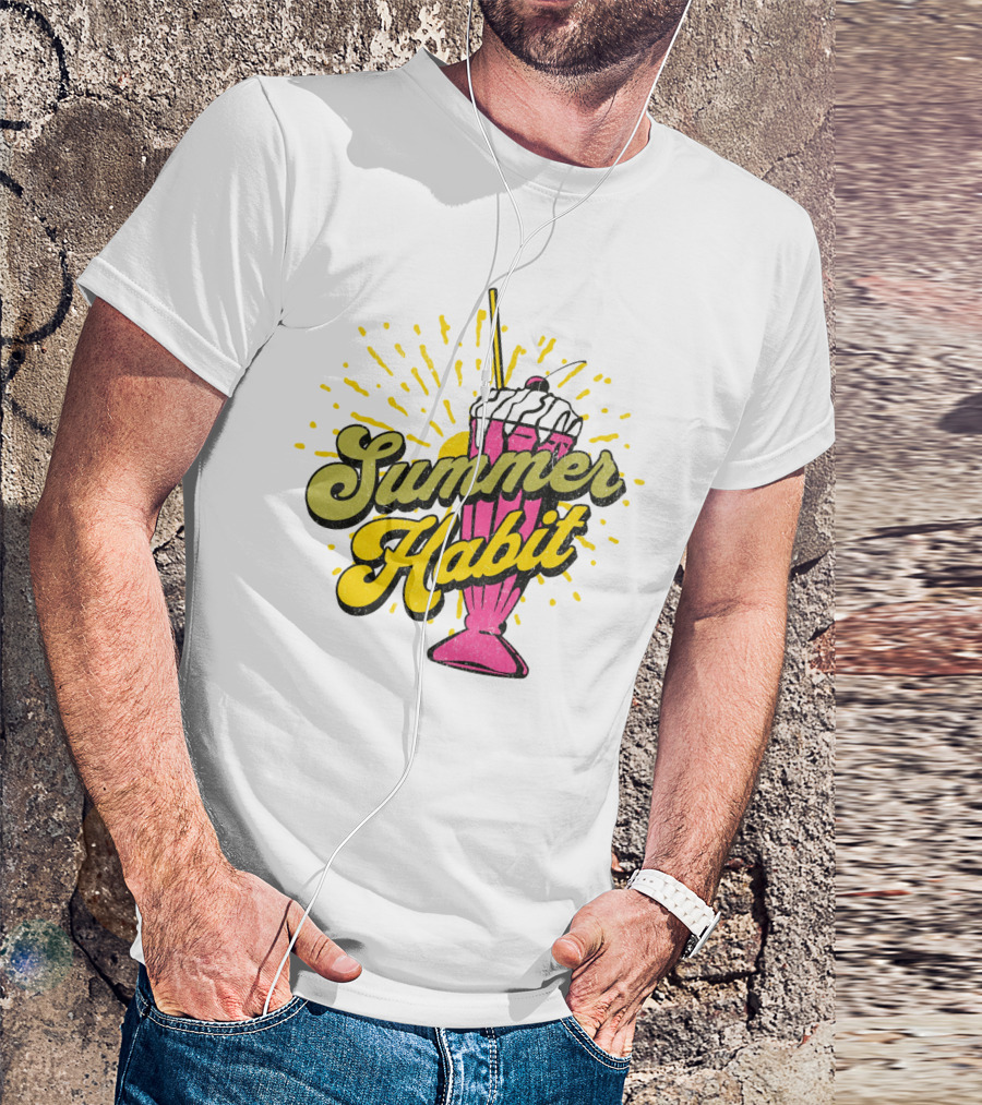 Summer Habit Vibrant Milkshake Burst T-Shirt