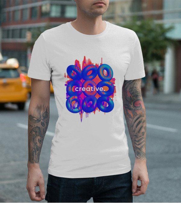 Creative Vivid Rings With Abstract Waveforms T-Shirt