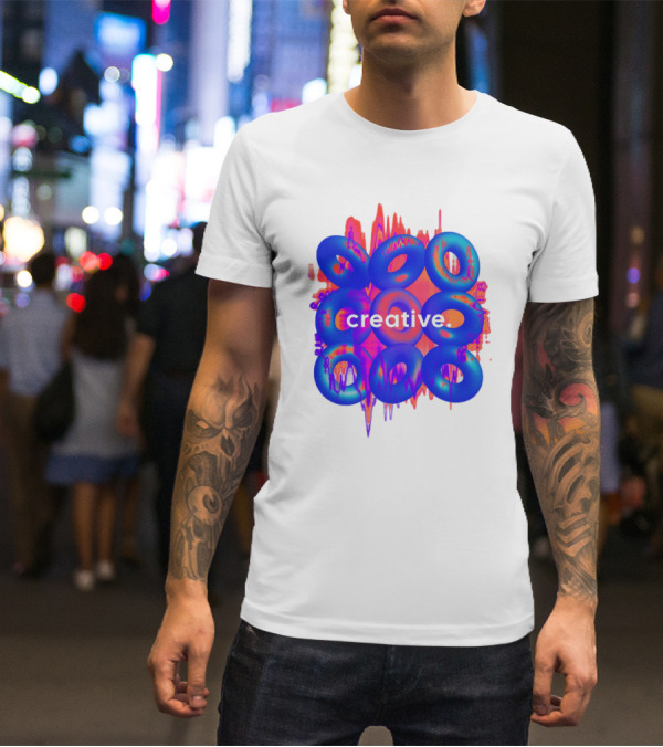 Creative Vivid Rings With Abstract Waveforms T-Shirt
