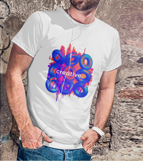 Creative Vivid Rings With Abstract Waveforms T-Shirt