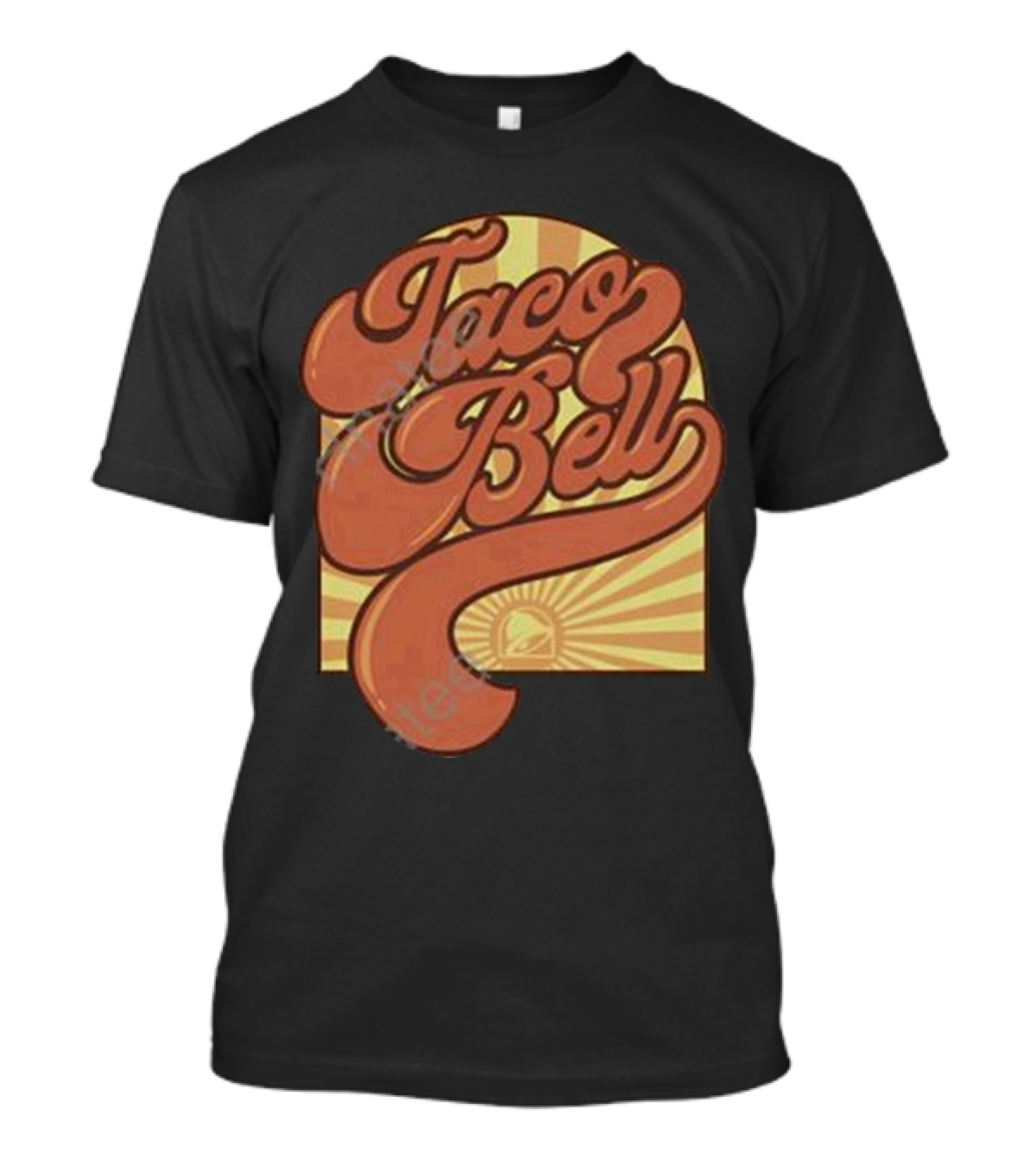 Taco Bell Groovy Retro Sunrise Logo Taco Bell Merch T-Shirt
