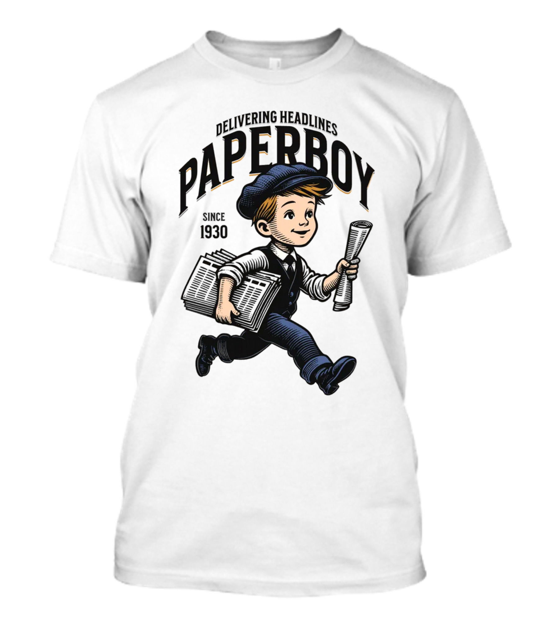 Paperboy Delivering Headlines Since 1930 T-Shirt