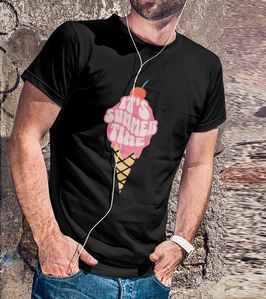 It’s Summer Time Cherry Ice Cream Cone T-Shirt
