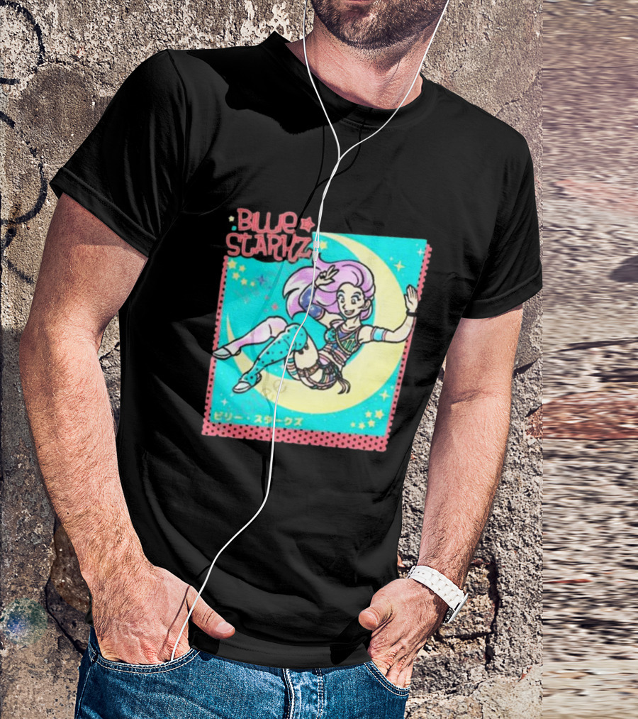 Blue Starkz All Elite Wrestling Merch Moon T-Shirt