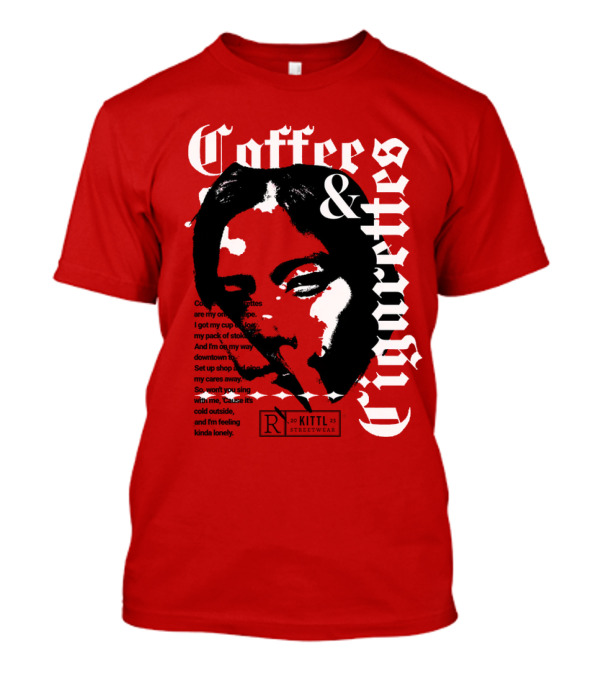 Coffee And Cigarettes By Kittl X Eachwayman T-Shirt