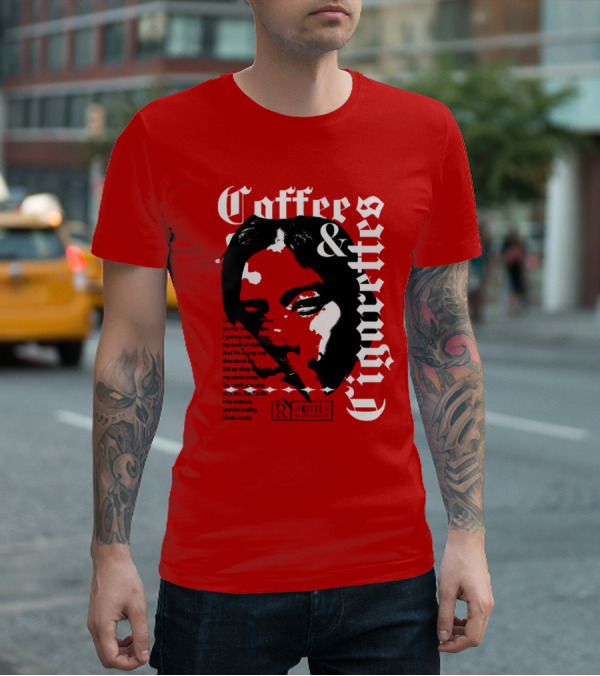 Coffee And Cigarettes By Kittl X Eachwayman T-Shirt