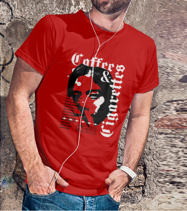 Coffee And Cigarettes By Kittl X Eachwayman T-Shirt