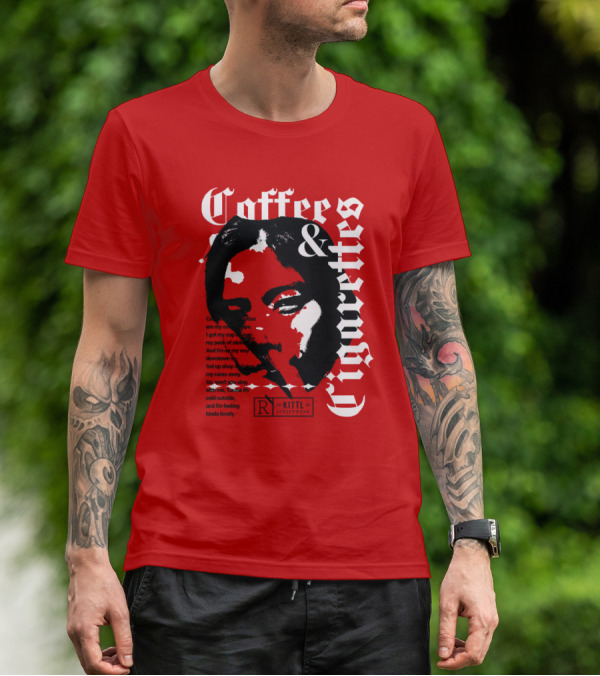 Coffee And Cigarettes By Kittl X Eachwayman T-Shirt