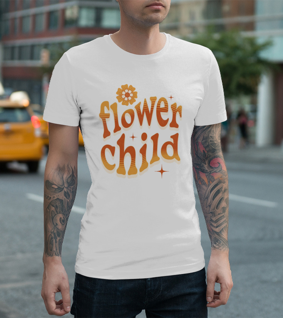 Flower Child Vintage Retro Groovy Vibes T-Shirt