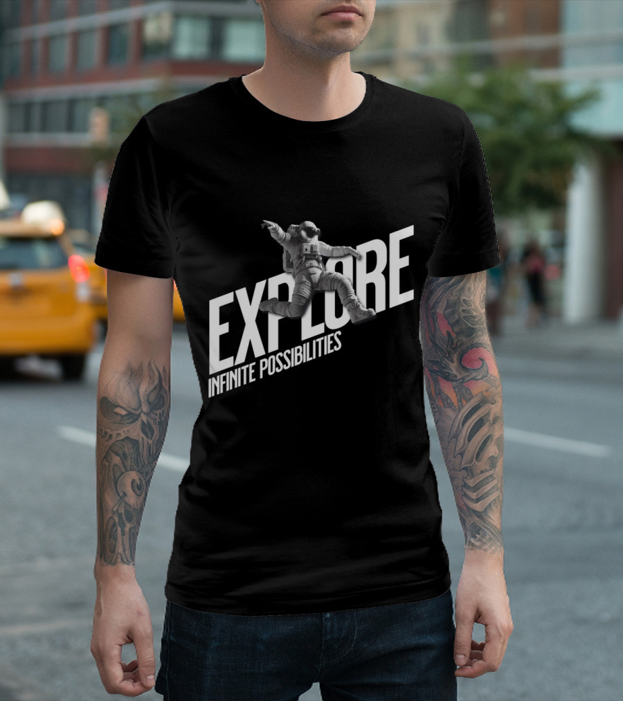 Explore Infinite Possibilities Astronaut T-Shirt