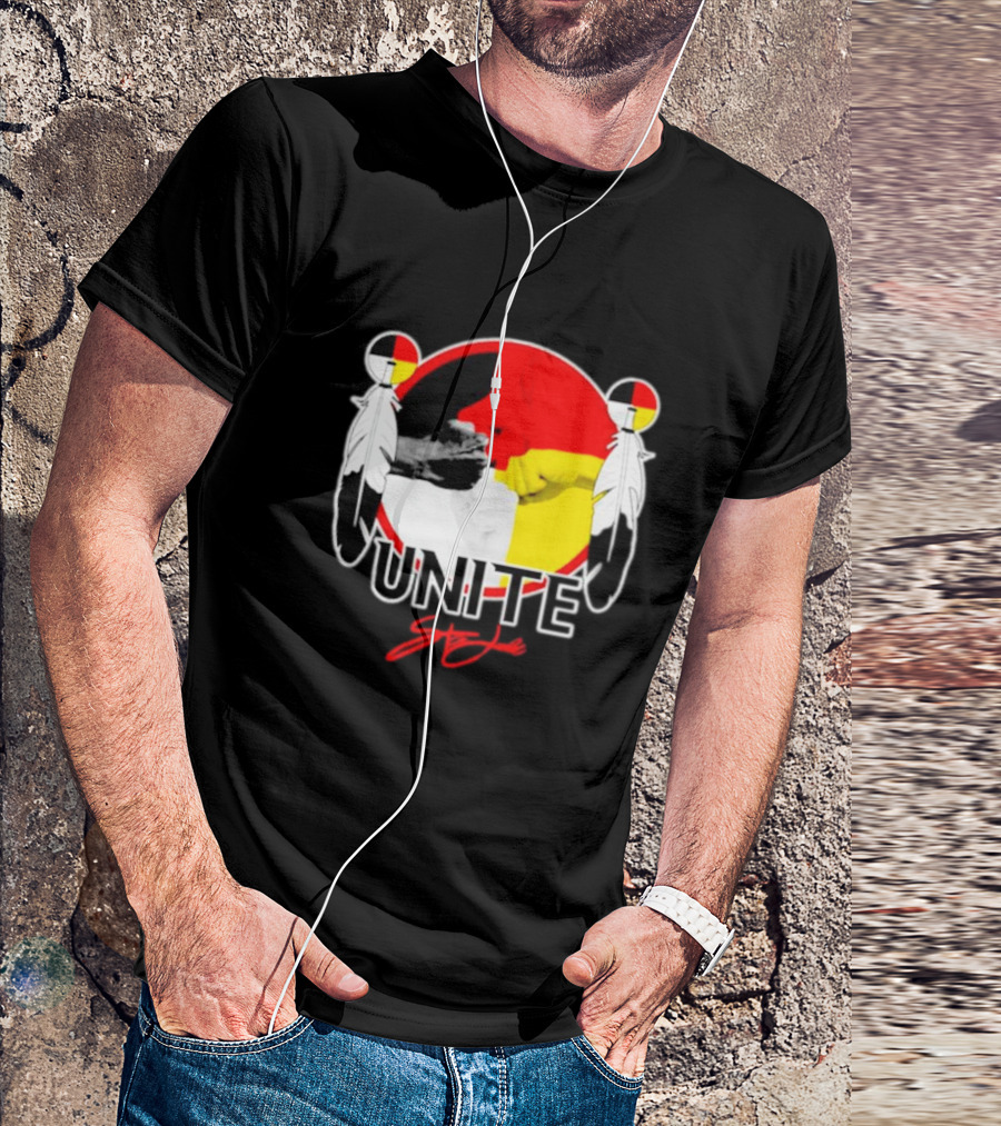 Unite Strong With Native American Symbols T-Shirt