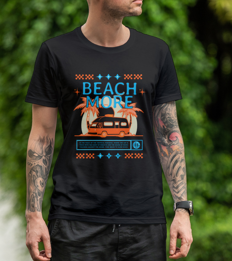 BEACH MORE Tropical Paradise Camper Adventure T-Shirt