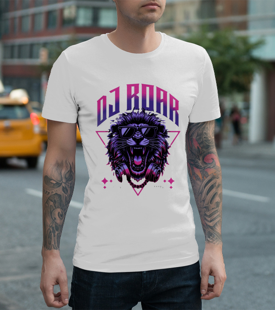 DJ Roar Lion Head HTTL Apparal T-Shirt