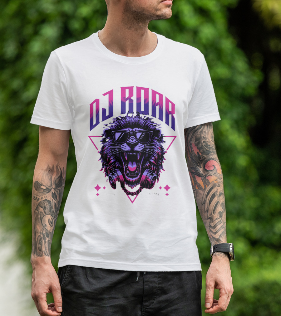 DJ Roar Lion Head HTTL Apparal T-Shirt