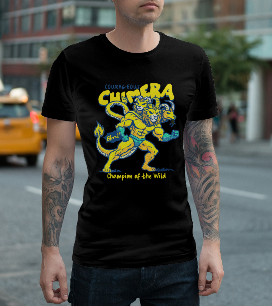 Courageous Chimera Champion of the Wild Blend T-Shirt