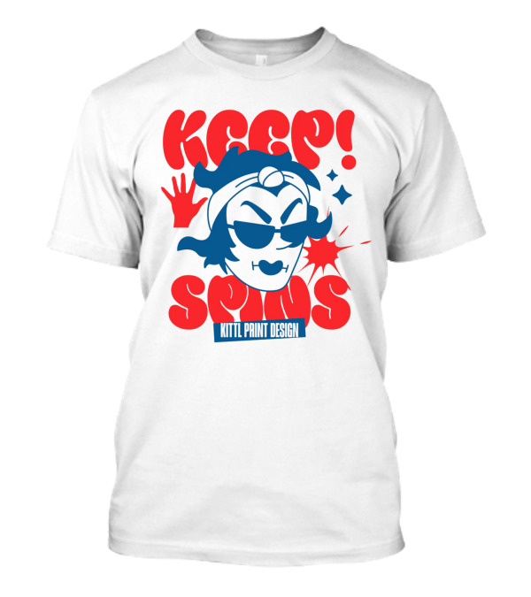 Keep Spins Kittl Print T-Shirt