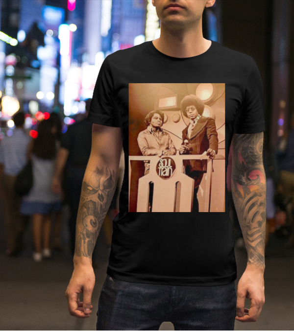 James Brown And Don Cornelius Soul Train Iconic Music Legends T-Shirt