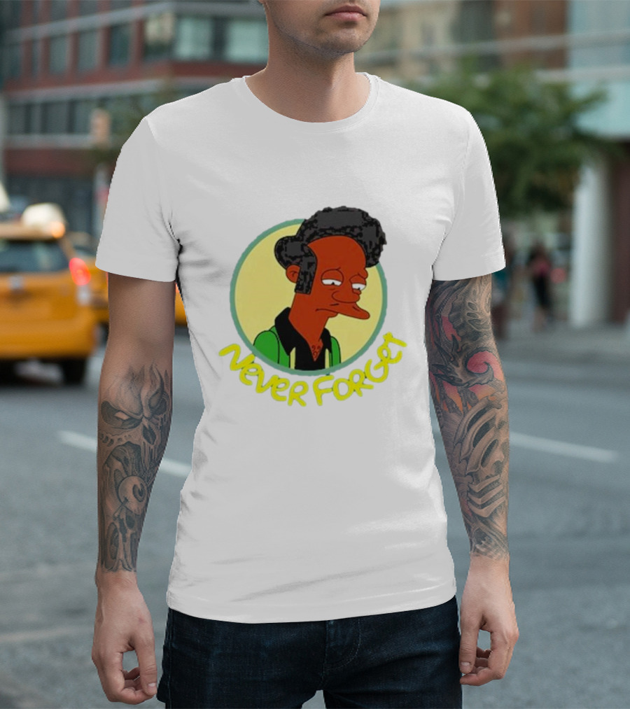 Never Forget Apu Simpsons Character T-Shirt