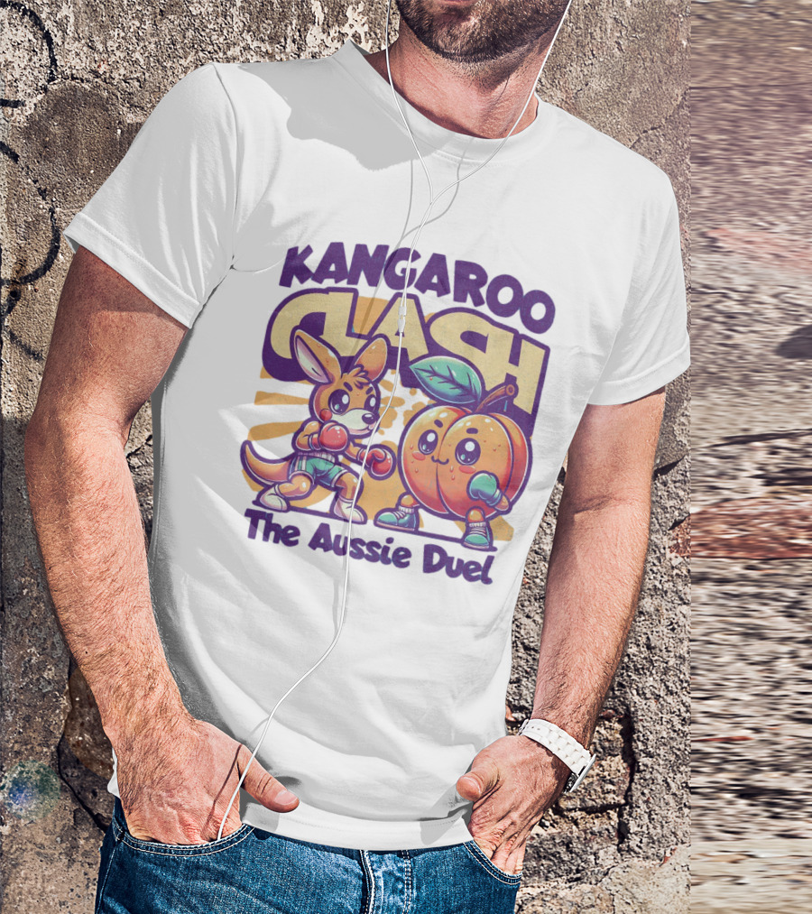 Kangaroo Clash The Aussie Duel T-Shirt