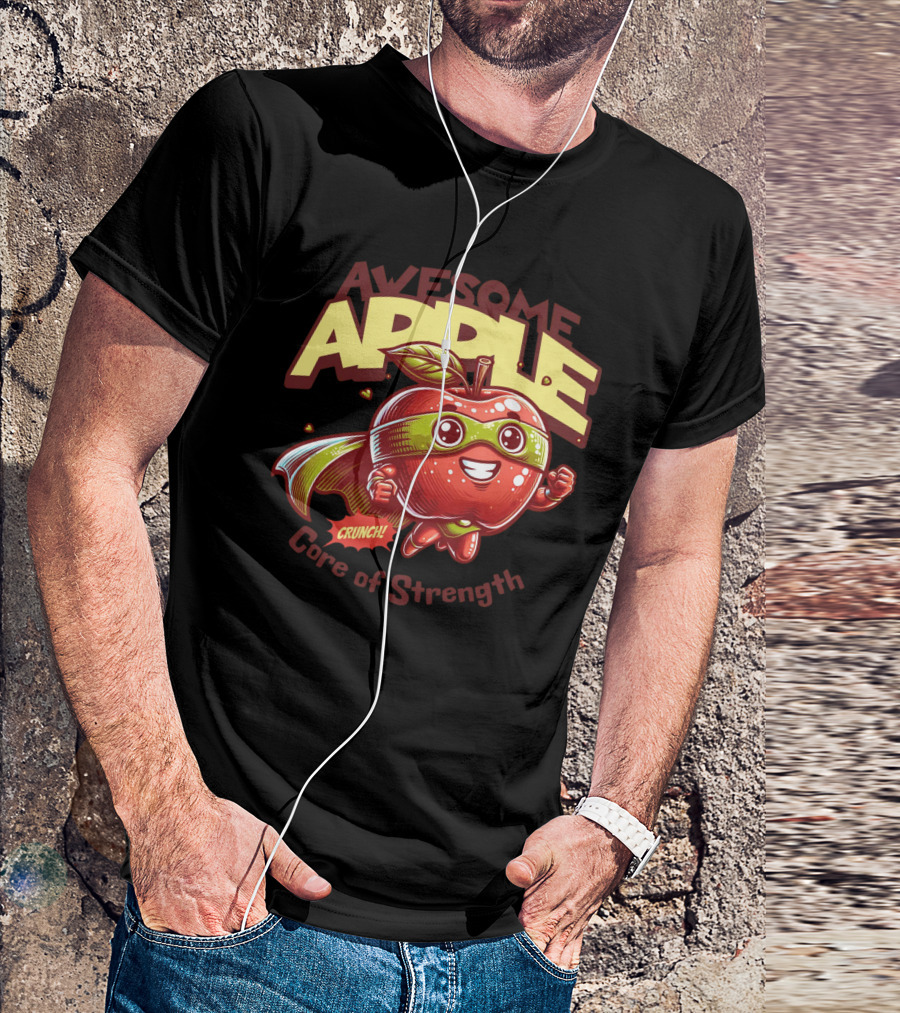 Awesome Apple Crunch Core Of Strength T-Shirt