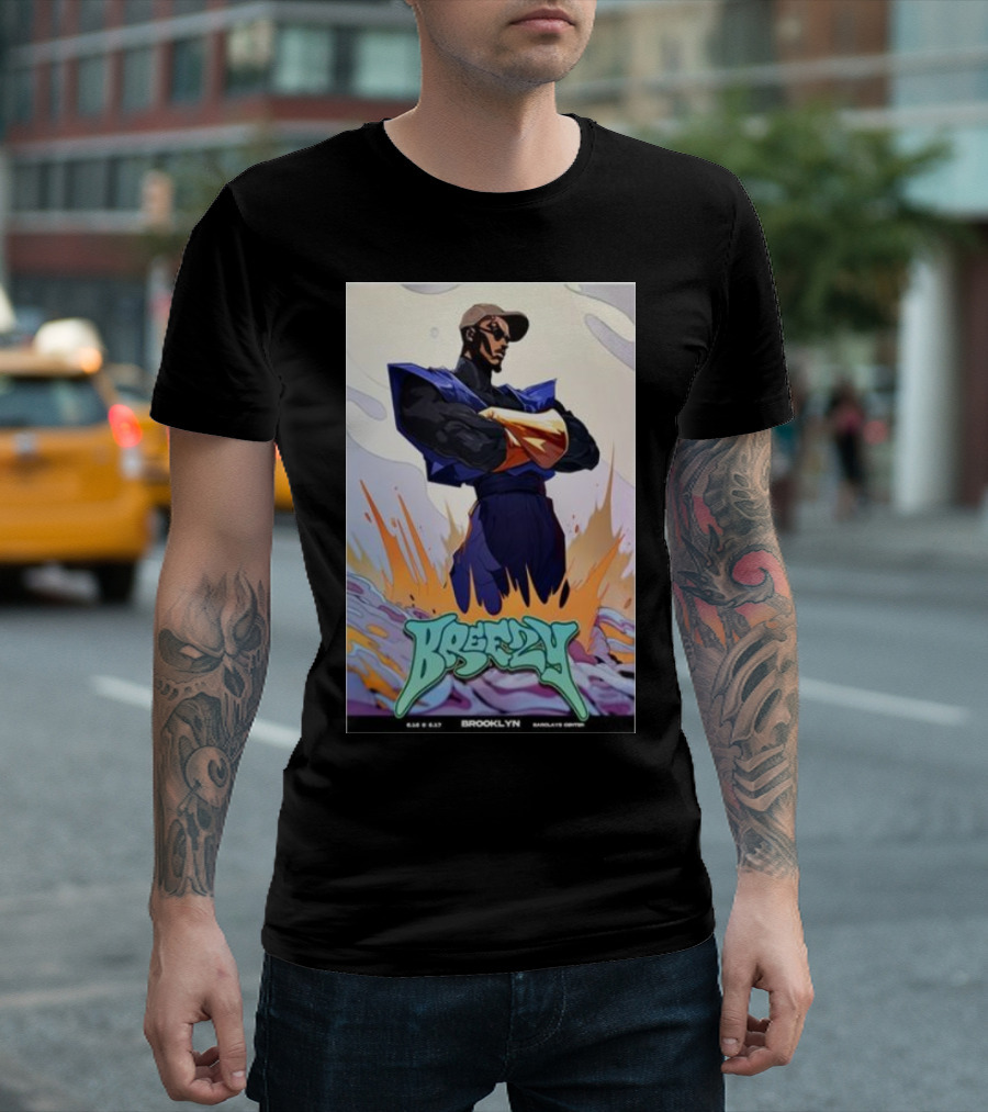 Chris Brown Breezy Barclays Center Brooklyn NY June 16-17 2024 Anime T-Shirt