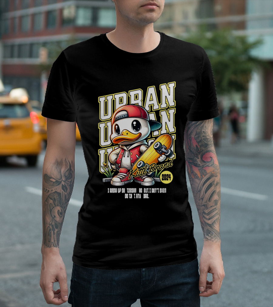 Urban Duck Skateboarding Kittl Brand T-Shirt