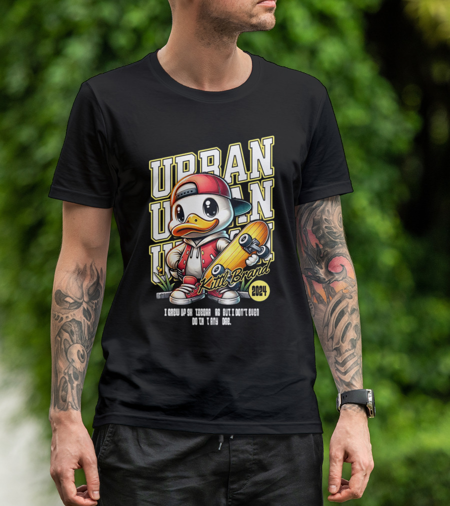 Urban Duck Skateboarding Kittl Brand T-Shirt