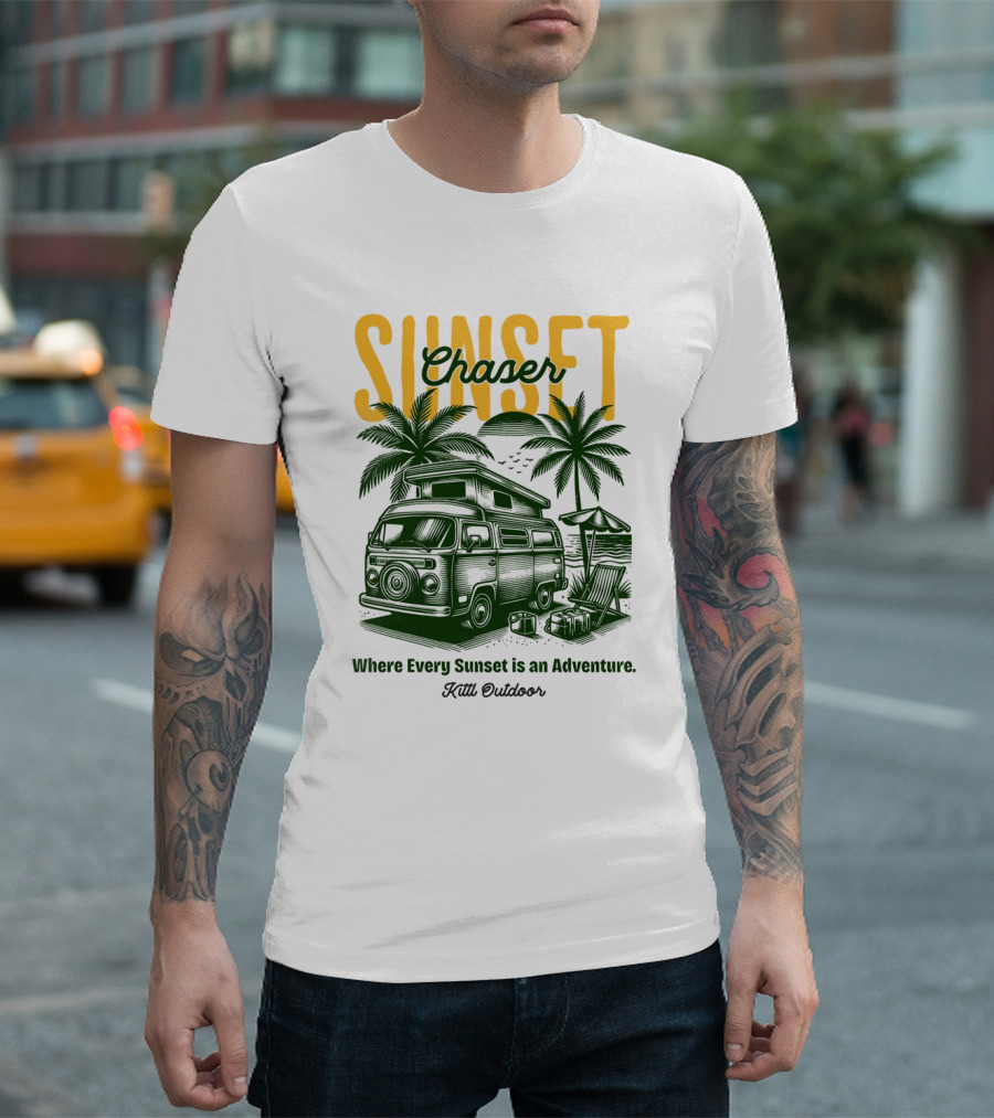 Sunset Chaser Where Every Sunset Is an Adventure Kittl Outdoor T-Shirt