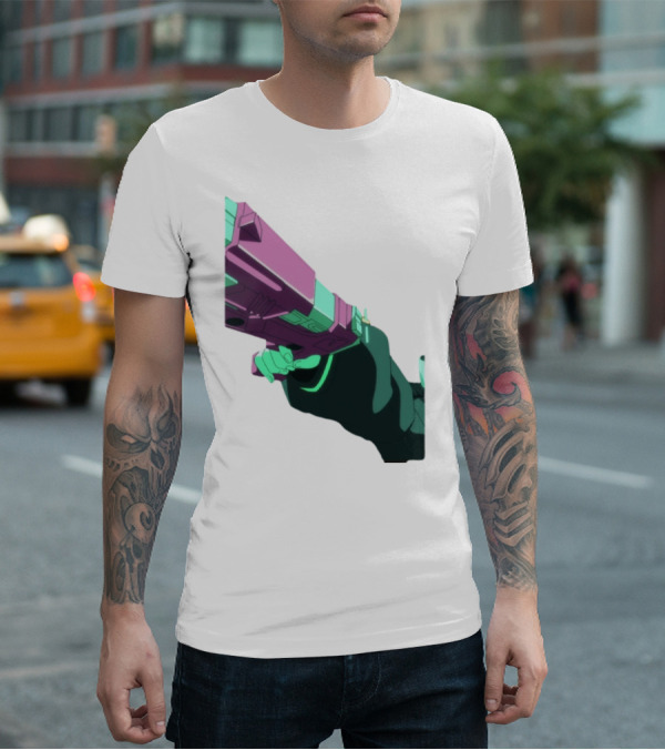 Rebecca Cyberpunk Edgerunners Aesthetic Gun T-Shirt