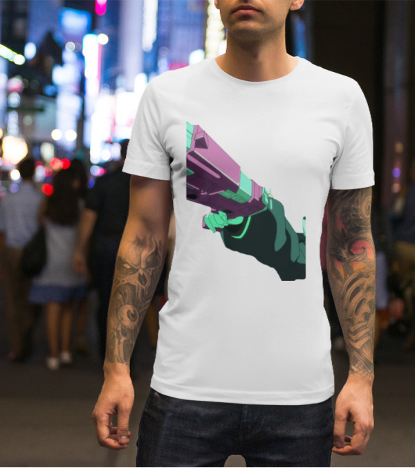 Rebecca Cyberpunk Edgerunners Aesthetic Gun T-Shirt