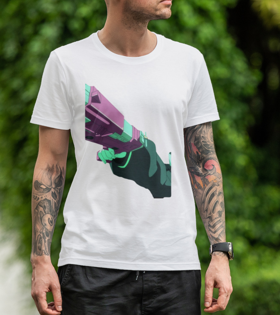 Rebecca Cyberpunk Edgerunners Aesthetic Gun T-Shirt