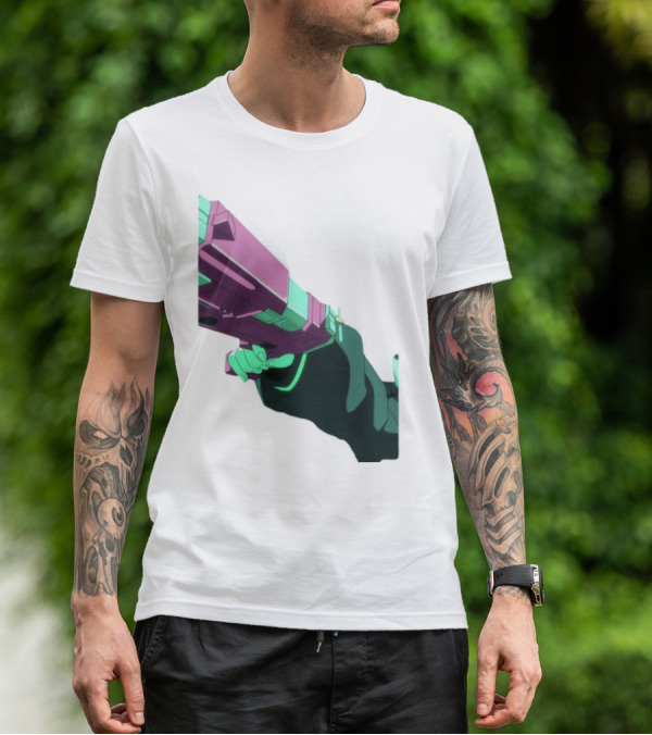 Rebecca Cyberpunk Edgerunners Aesthetic Gun T-Shirt