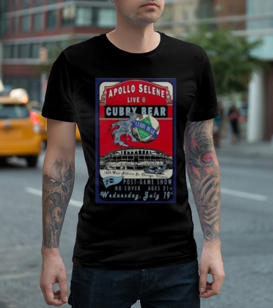 Apollo Selene Live At Cubby Bear Chicago July 19 Post-Game Show 21+ T-Shirt