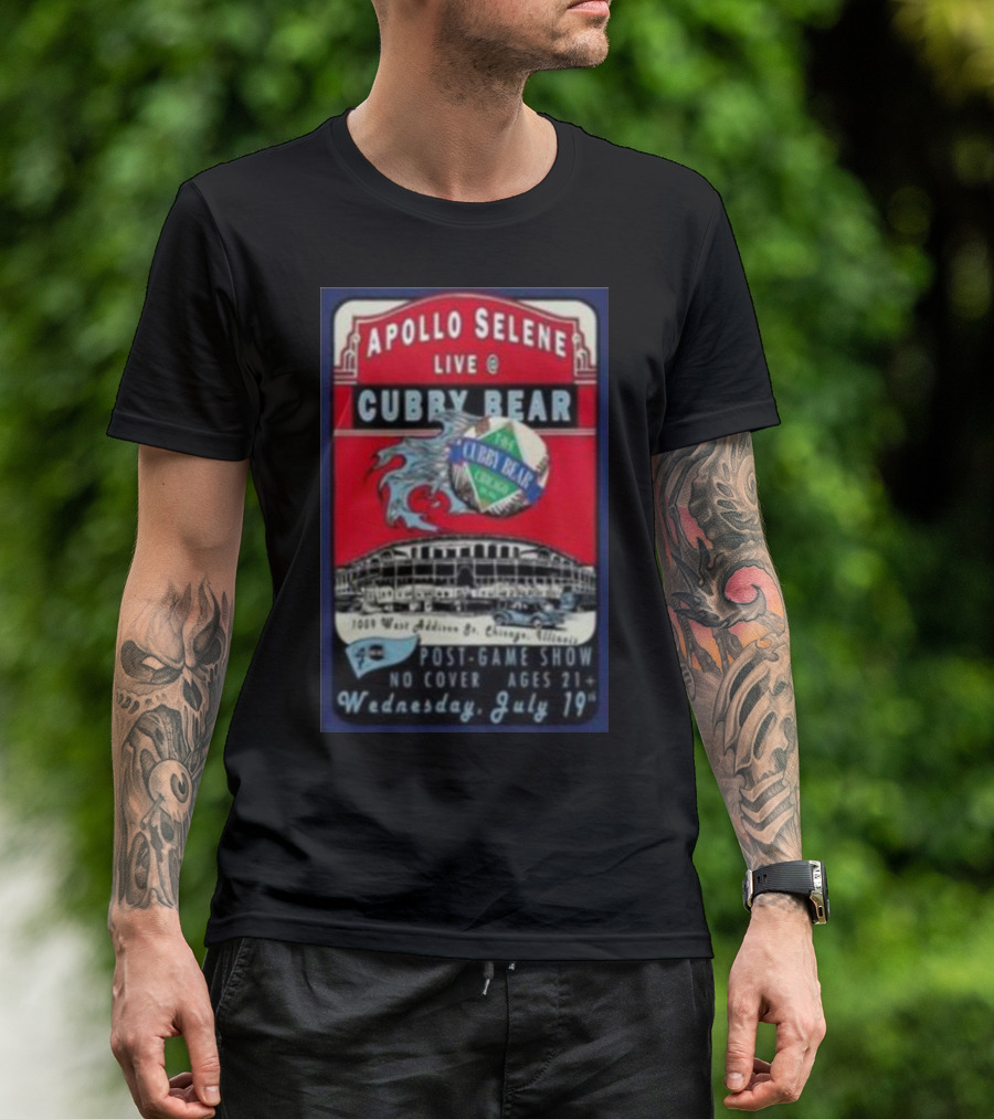 Apollo Selene Live At Cubby Bear Chicago July 19 Post-Game Show 21+ T-Shirt