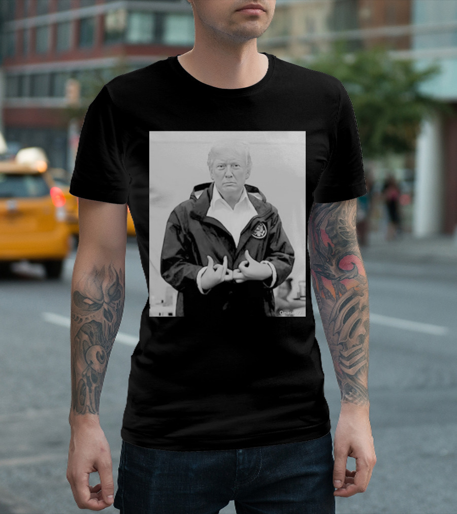 Donald Trump Suwoo Gang Black And White Jacket Image T-Shirt