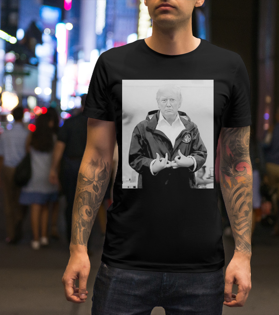 Donald Trump Suwoo Gang Black And White Jacket Image T-Shirt