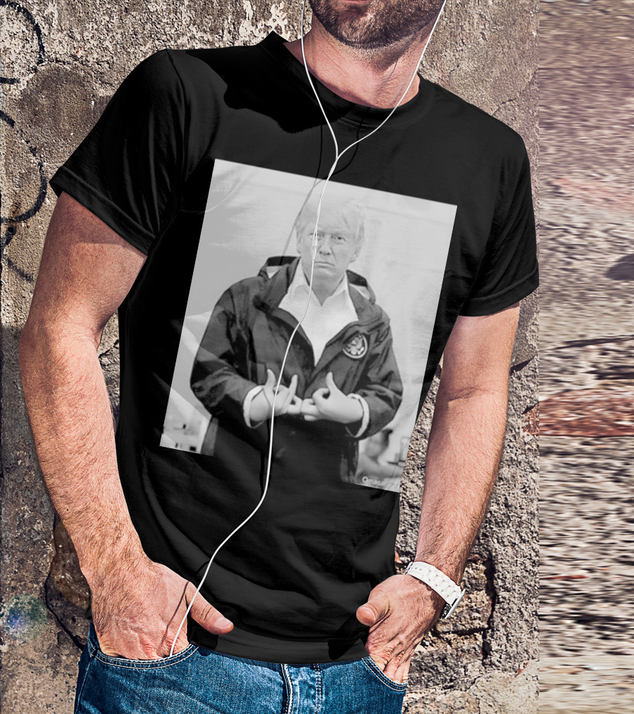 Donald Trump Suwoo Gang Black And White Jacket Image T-Shirt