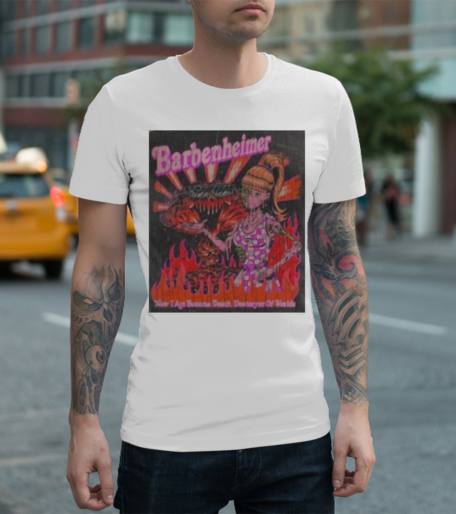 Barbenheimer Barbie Now I Am Become Death Destroyer of Worlds T-Shirt