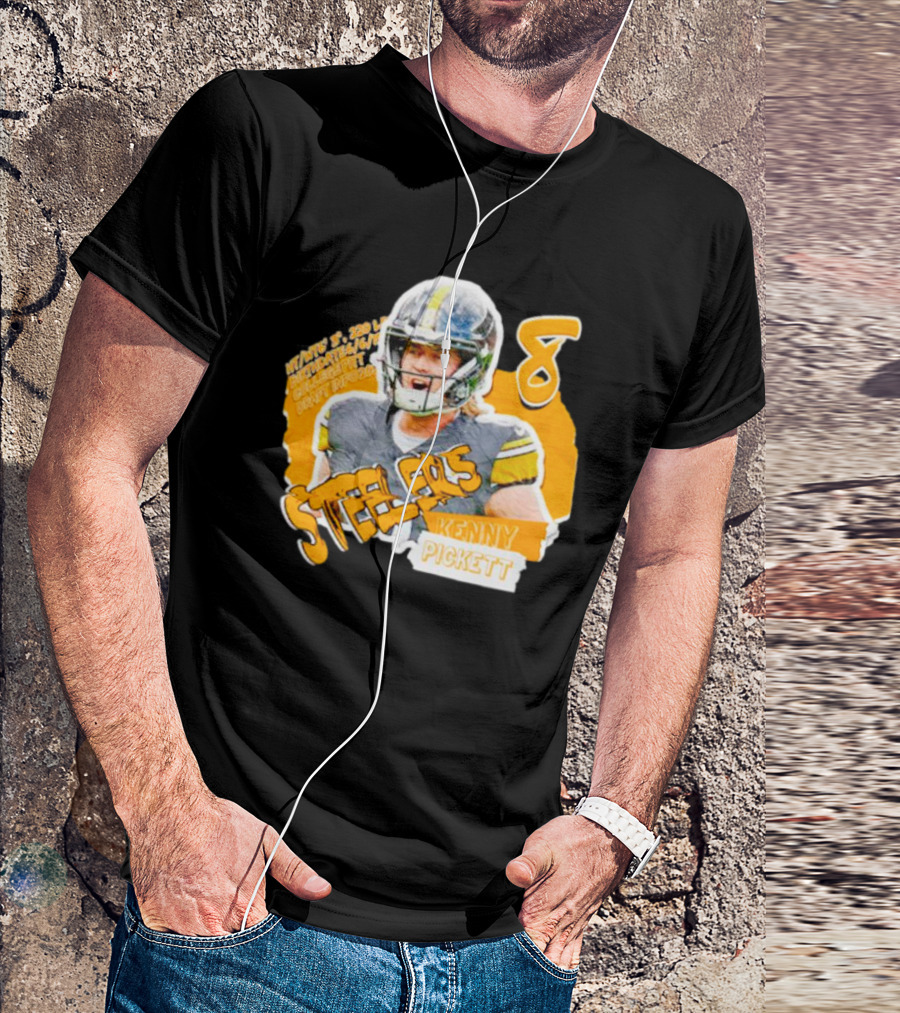 Kenny Pickett Steelers Football Number 8 T-Shirt
