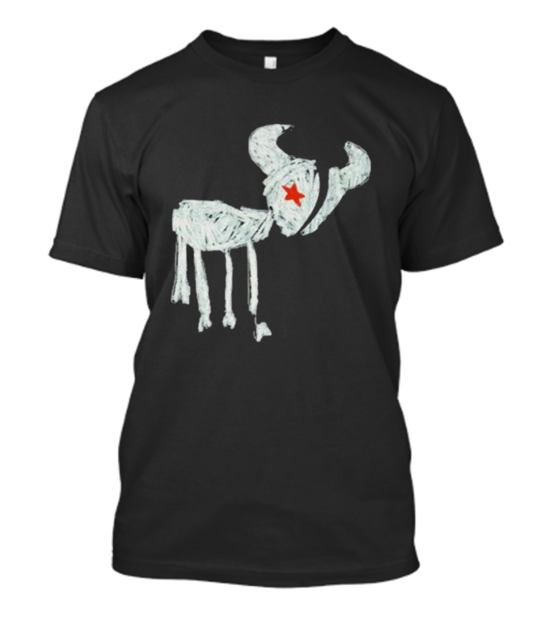 Wearetexans For All The Texans Bull Icon With Red Star T-Shirt