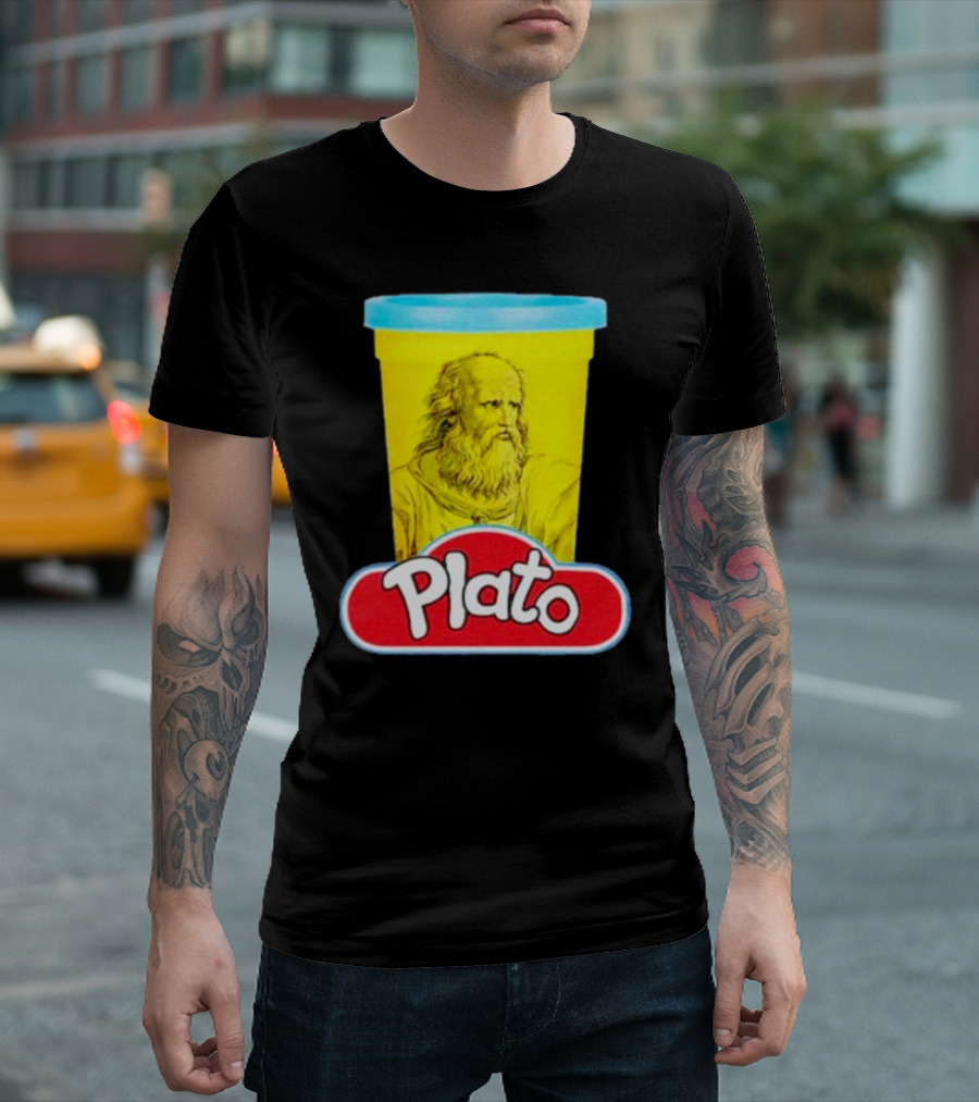 Plato Philosopher Meets Play Doh Parody Mashup T-Shirt