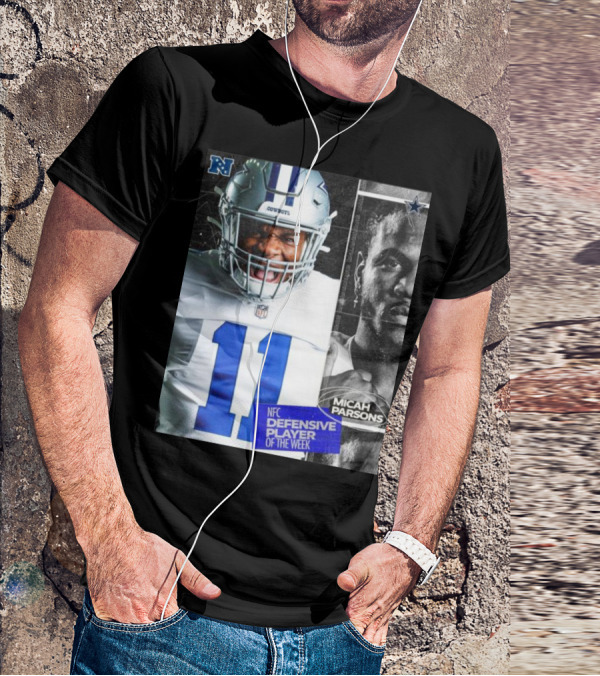 Dallas Cowboys 11 Micah Parsons NFC Defensive Player Of The Week T-Shirt