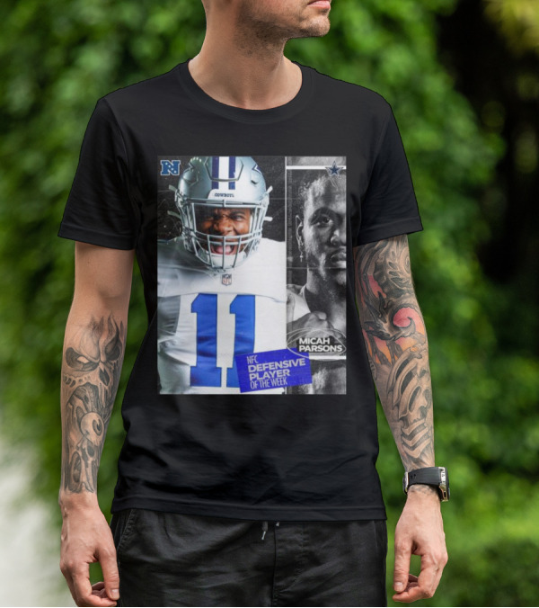 Dallas Cowboys 11 Micah Parsons NFC Defensive Player Of The Week T-Shirt