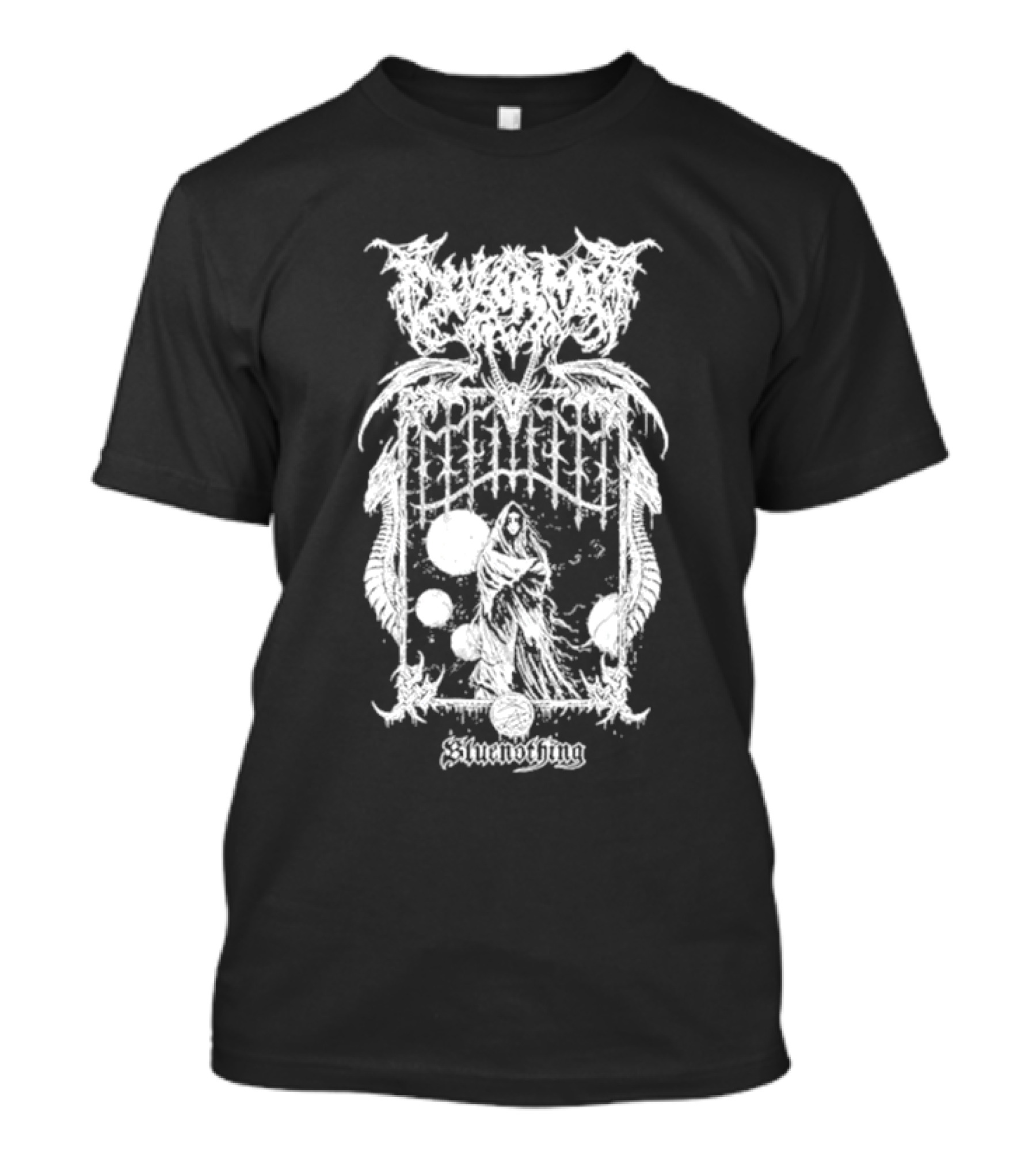 Riddickart X Worm Bluenothing Dark Fantasy Gothic Metal T-Shirt