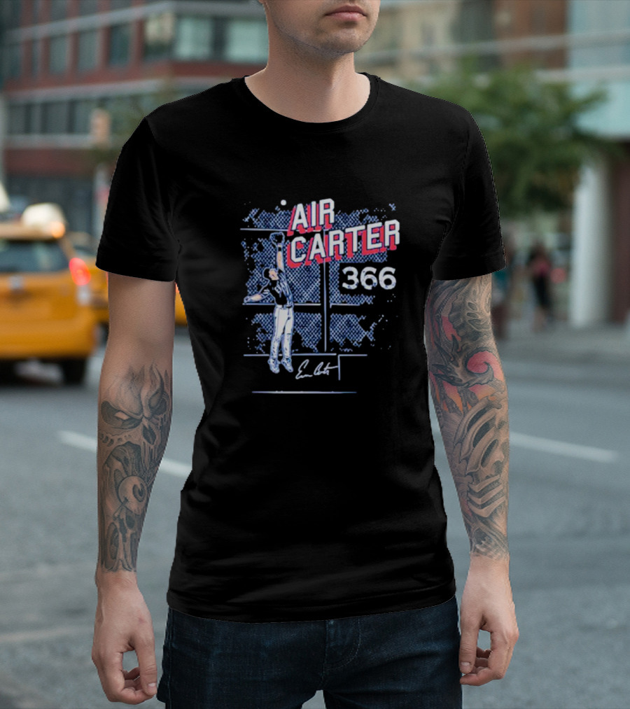 Evan Carter Air Carter 366 Texas Ranger T-Shirt