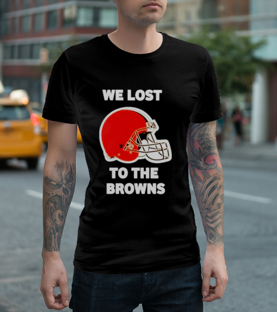 George Kittle We Lost to the Browns Football Helmet T-Shirt